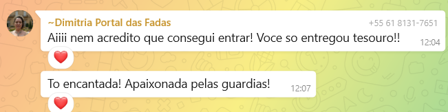 Depoimento de aluna do ecossistema
