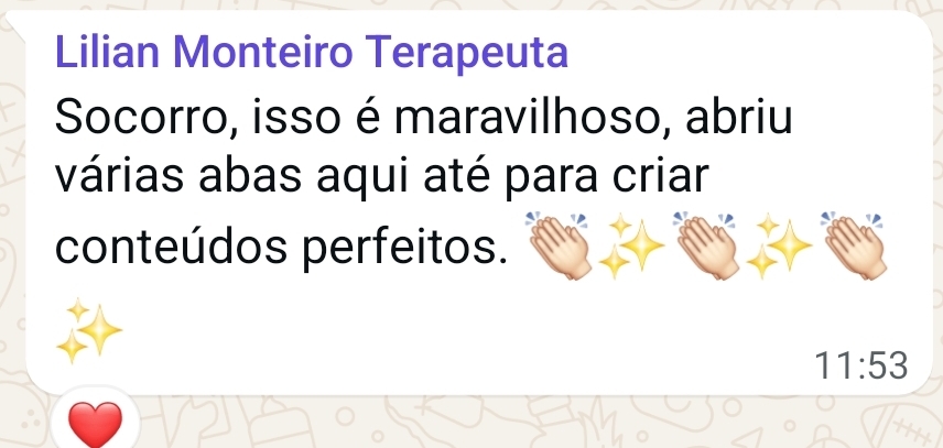 Depoimento de aluna do ecossistema