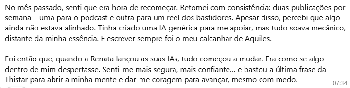 Depoimento de Ilidia Serra