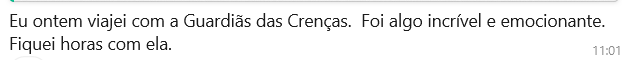 Depoimento de aluna do ecossistema