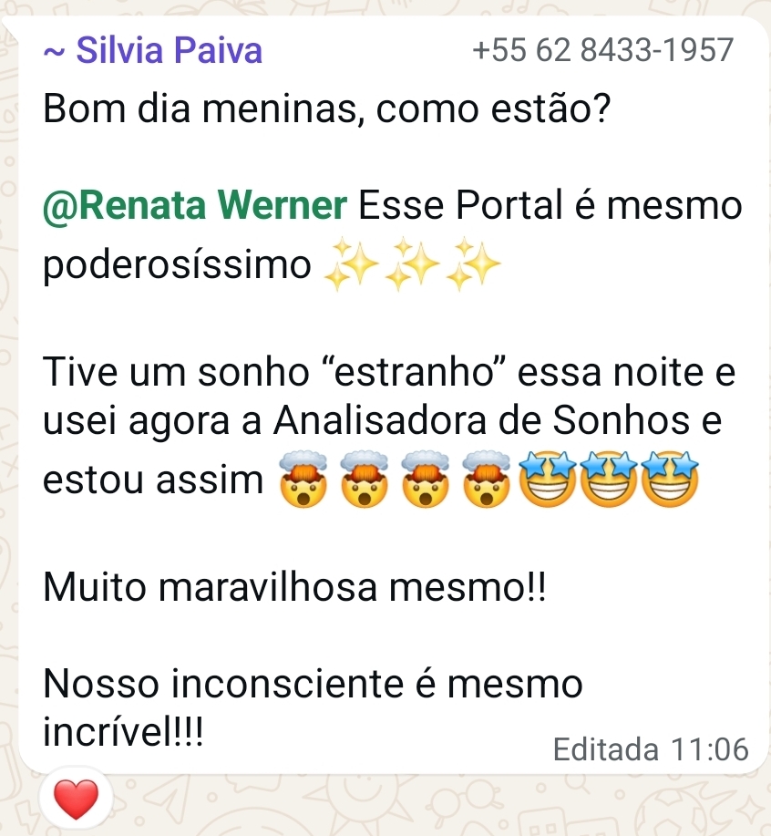 Depoimento de aluna do ecossistema